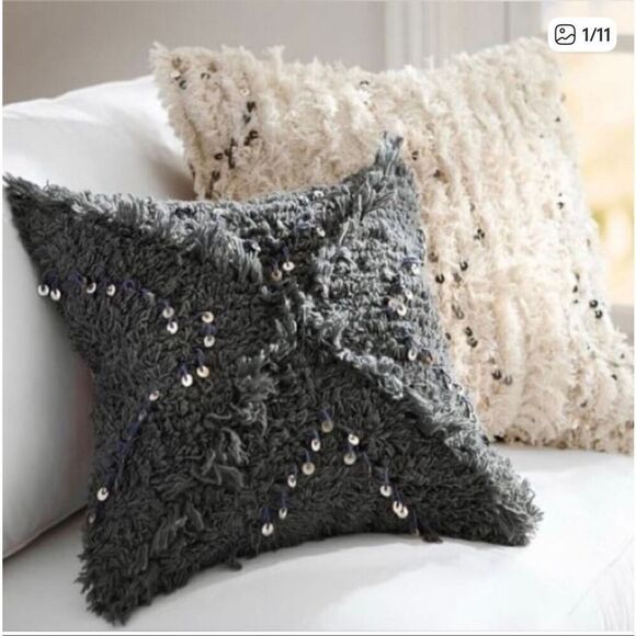 Pottery Barn Other - Pottery Barn Moroccan Wedding Blanket Handwoven Pillow Cover‎
